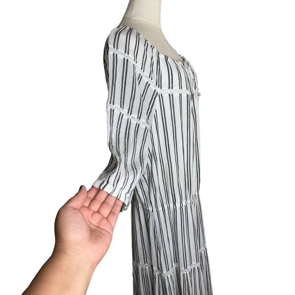 NWOT Lauren Ralph Lauren Maxi Prairie Tiered Boho Milk Maid Maxi Dress Size 16 - Picture 4 of 8